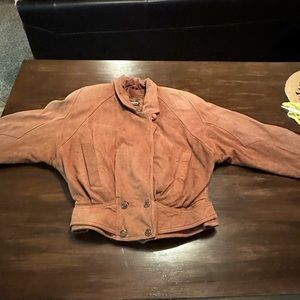 Thinsulate Adventure Leather Jacket Zip In Liner sz XS